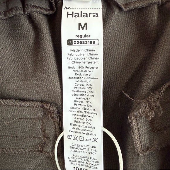 Halara Water Repellent Wear-Resistant Mid High Waisted Work Pants Zipper Pocket - Picture 6 of 11